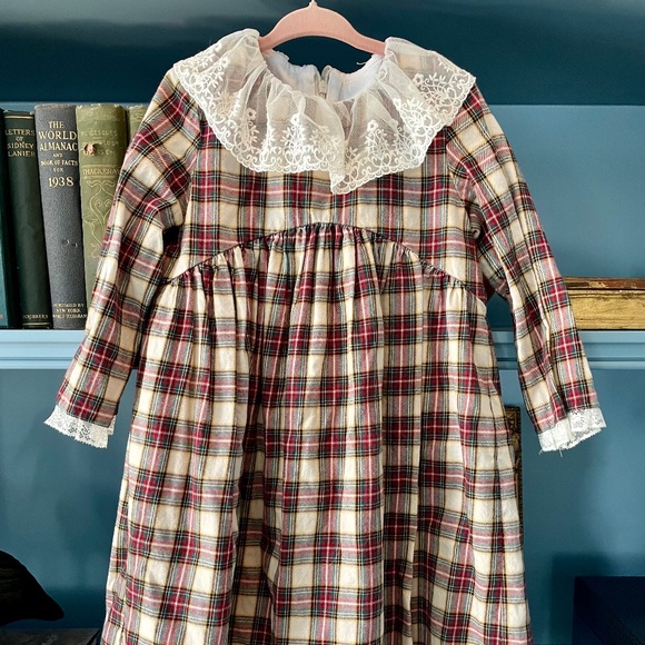 La Coqueta Girls Plaid Dress Size 7 - Picture 1 of 1